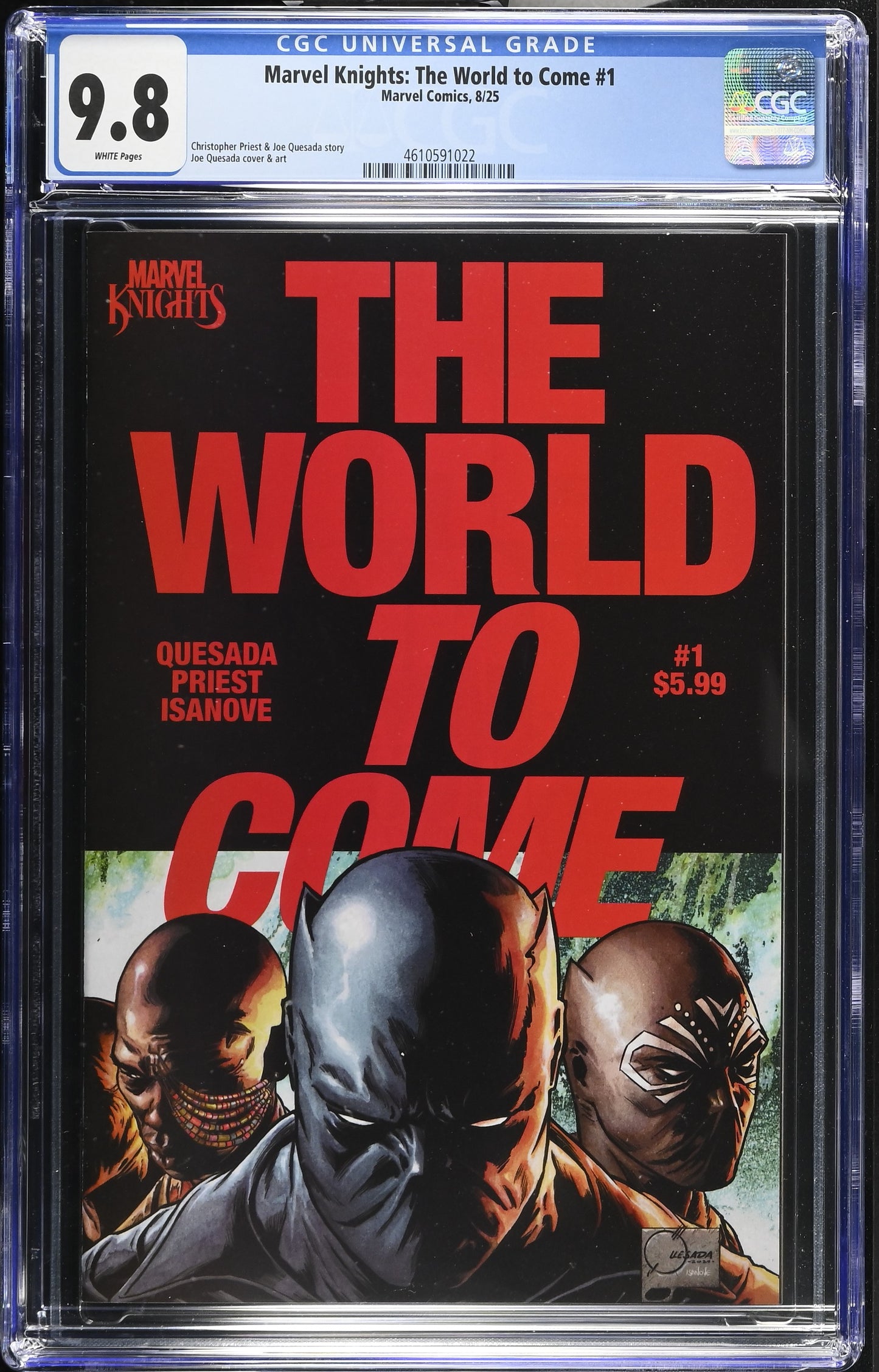 Marvel Knights The World To Come #1 CGC 9.8 Cover A Quesada 1st Print 2025