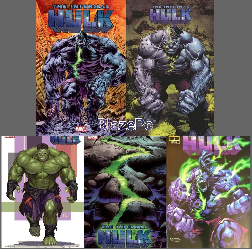 Infernal Hulk #1 Cover A B C D E Variant Set 1:25 1:50 Options Marvel 2025 NM