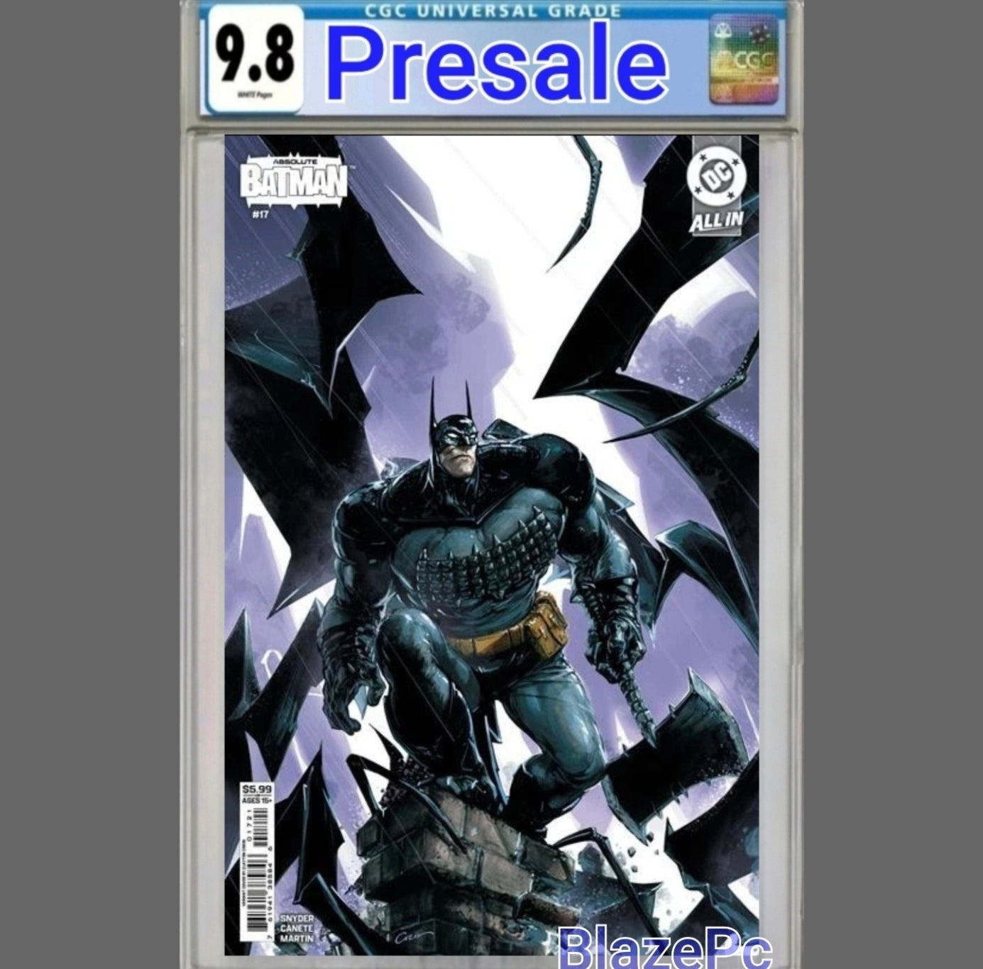 Absolute Batman #17 CGC 9.8 1st Print Cover B Clayton Crain Poison Ivy PRESALE - grayskullhobbies.com