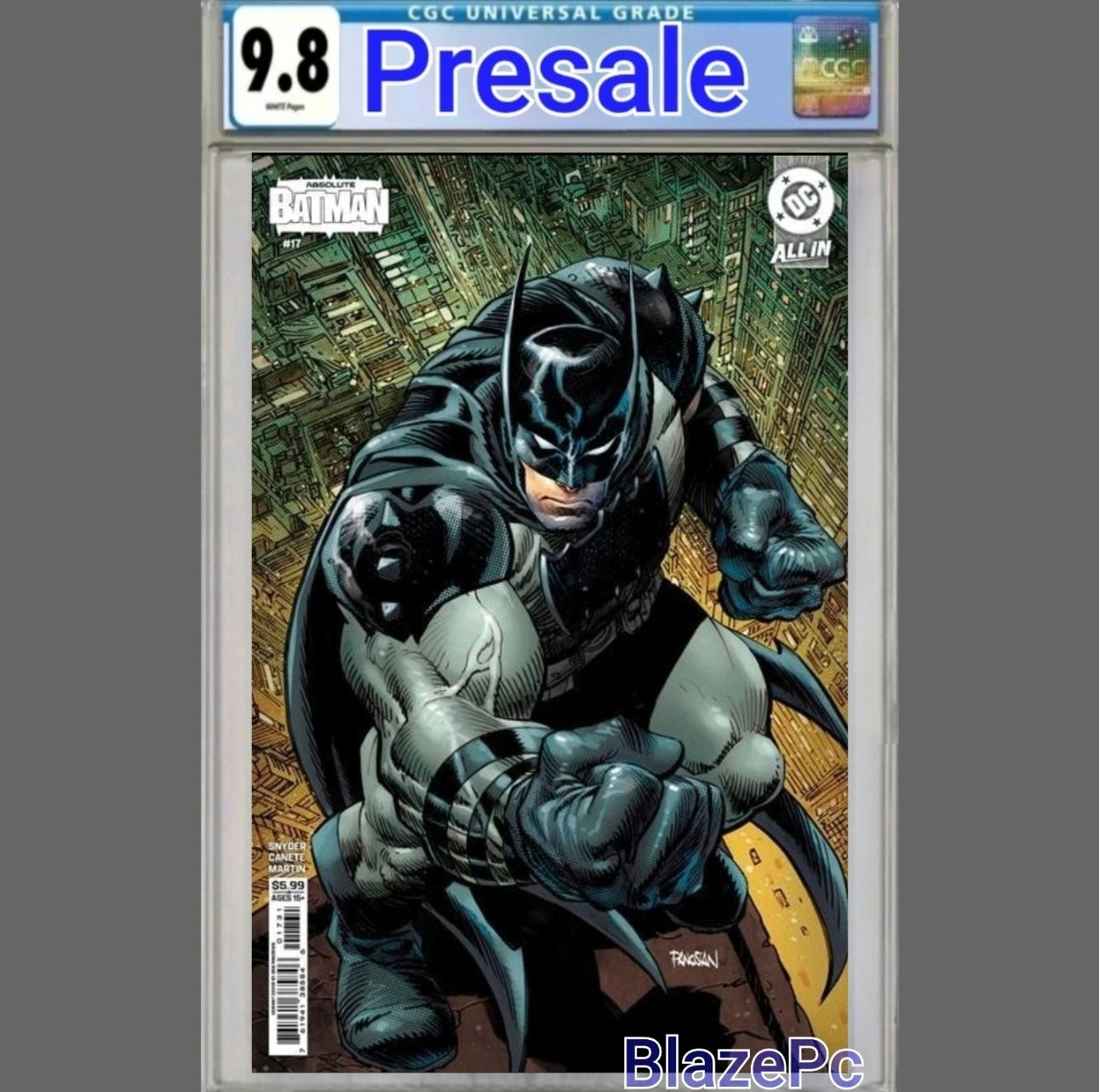 Absolute Batman #17 CGC 9.8 1st Print Cover C Dan Panosian Poison Ivy PRESALE - grayskullhobbies.com
