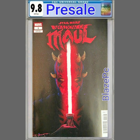 Star Wars Shadow of Maul #1 CGC 9.8 1:10 Photo Variant Marvel 2026 PRESALE - grayskullhobbies.com
