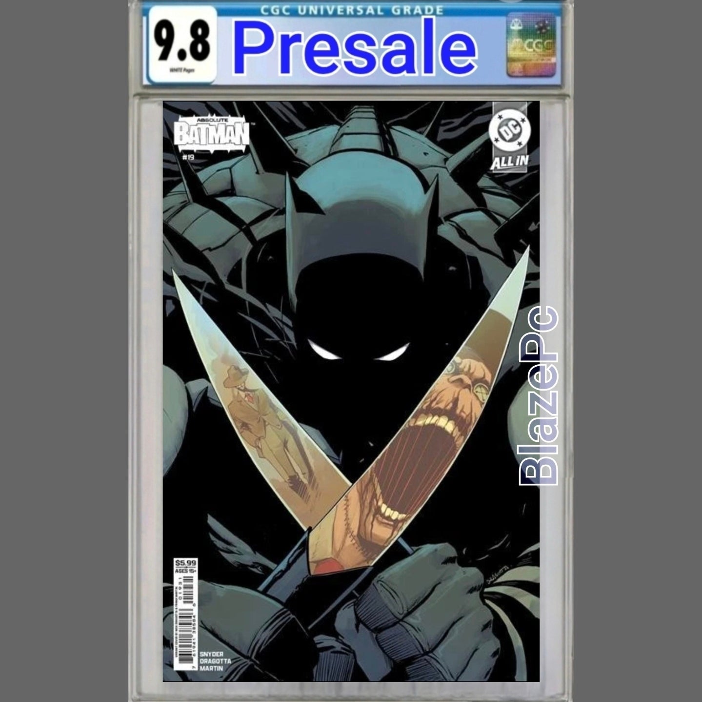 Absolute Batman #19 CGC 9.8 1st Print Cover C Nick Dragotta Scarecrow PRESALE - grayskullhobbies.com