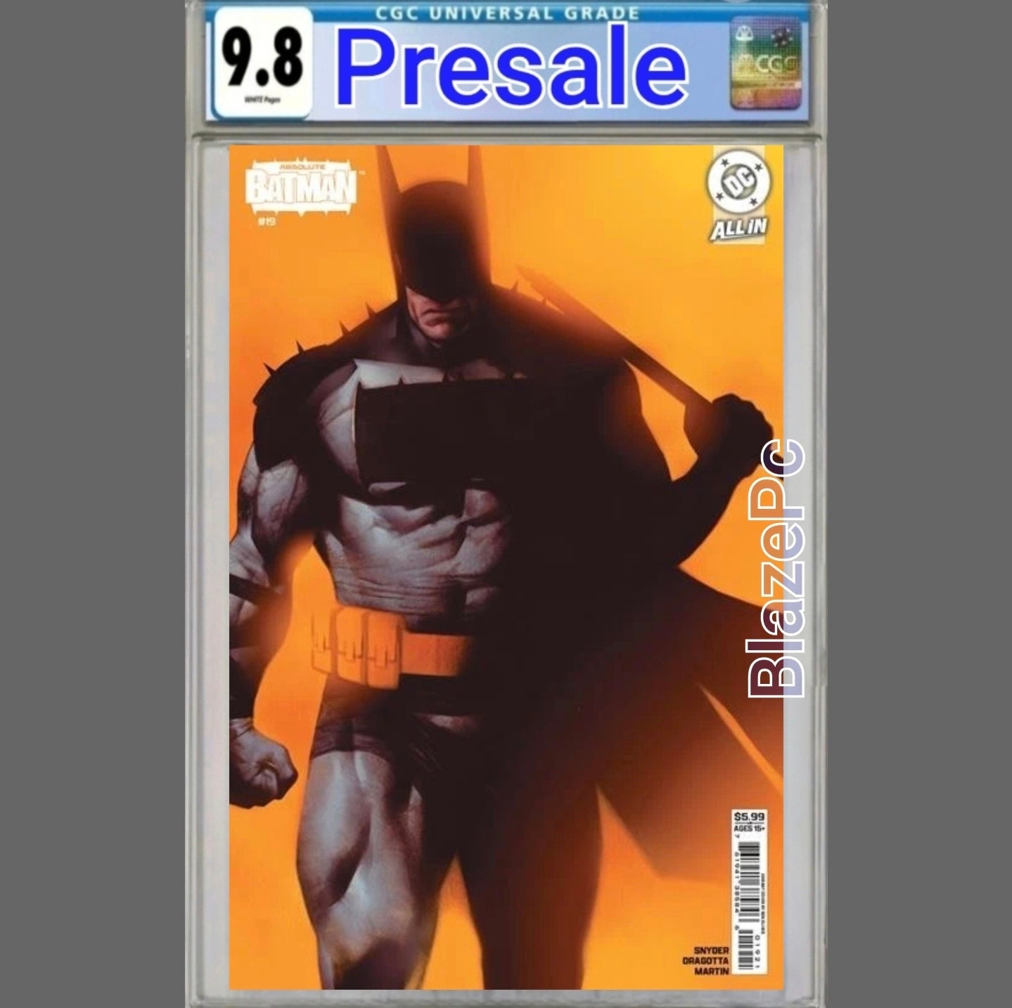 Absolute Batman #19 CGC 9.8 1st Print Cover B Ben Oliver Scarecrow PRESALE - grayskullhobbies.com