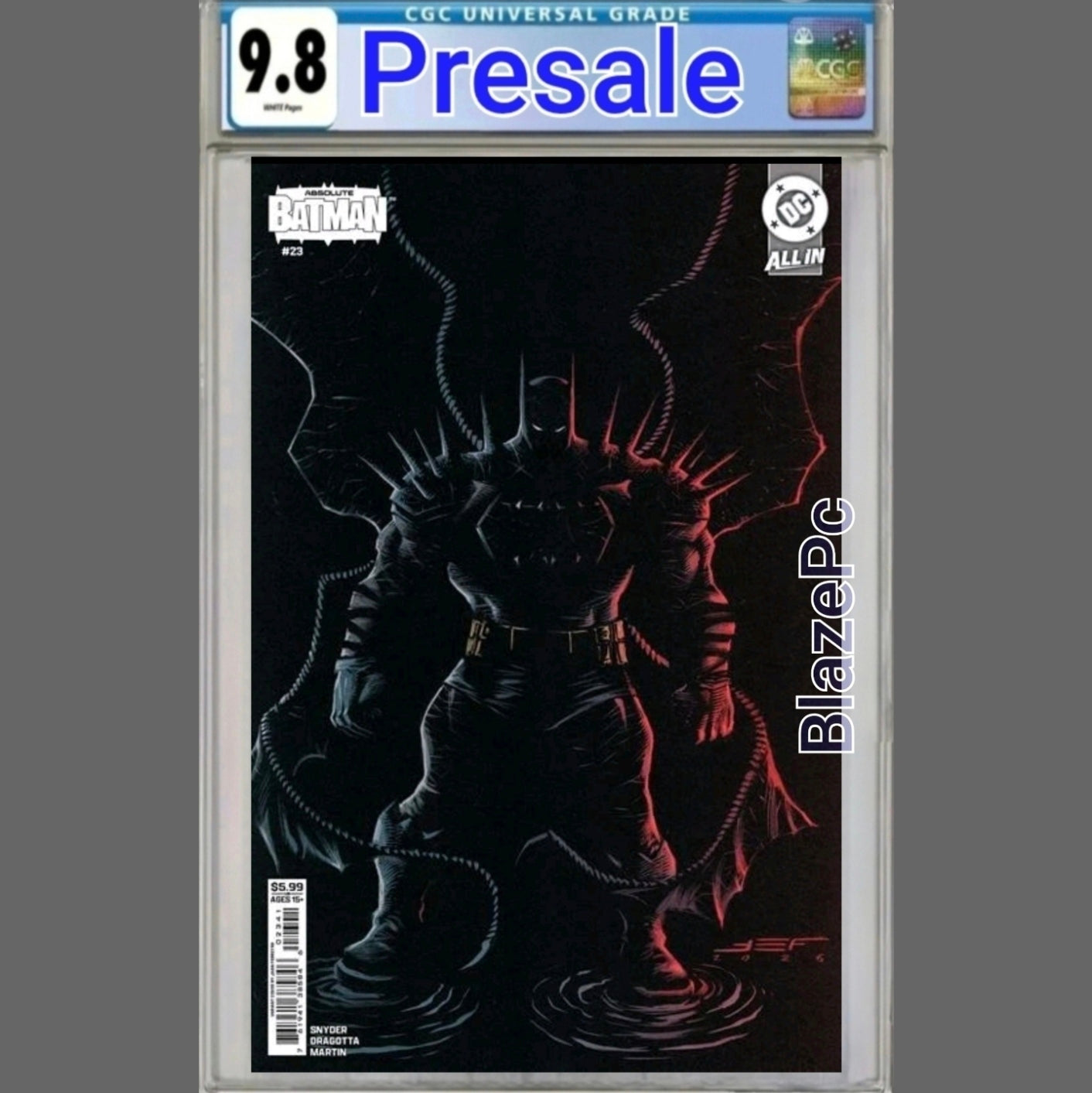 Absolute Batman #23 CGC 9.8 1st Print Cover D Juan Ferreyra Variant PRESALE