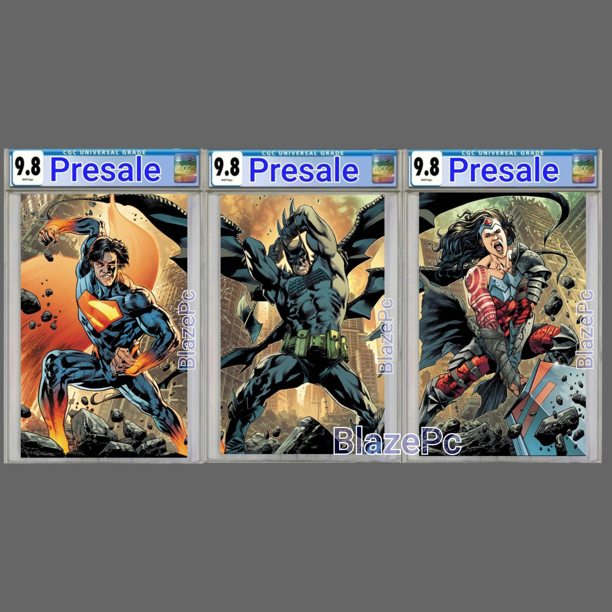 Absolute Batman Superman Wonder Woman #25 CGC 9.8 Hitch Connecting 3 Book Set PRESALE