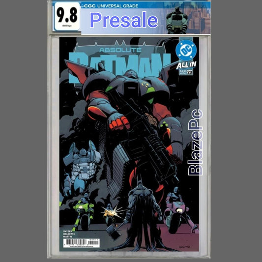 Absolute Batman #20 CGC 9.8 1st Print Cover A Dragotta WITH Custom Label PRESALE - grayskullhobbies.com