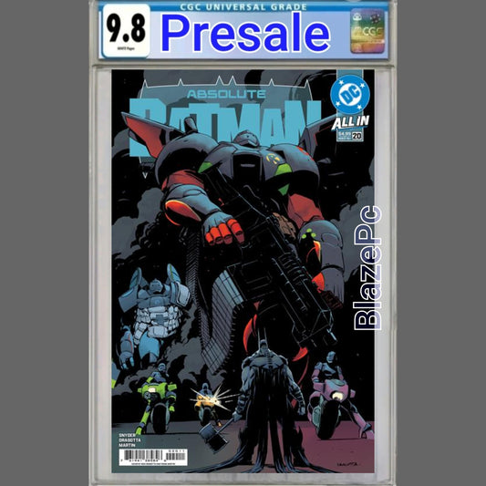 Absolute Batman #20 CGC 9.8 1st Print Cover A Nick Dragotta Robin PRESALE