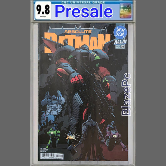 Absolute Batman #20 CGC 9.8 2nd Print Cover A Nick Dragotta Robin PRESALE