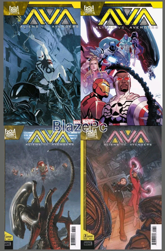 Aliens Vs Avengers #3 Cover A B C Variant Set or 1:25 Options Hickman 2025 NM