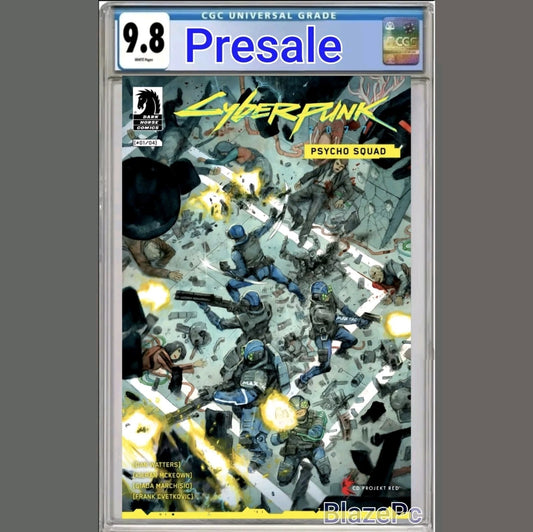 Cyberpunk 2077 Psycho Squad #1 CGC 9.8 Henrichon Cover D Variant 2025 PRESALE