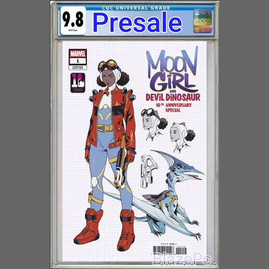 Moon Girl & Devil Dinosaur 10th Special #1 CGC 9.8 1:10 Design Variant PRESALE
