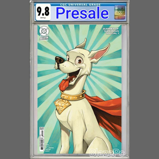 Summer of Superman Special #1 CGC 9.8 Zullo Uminga Krypto Variant PRESALE