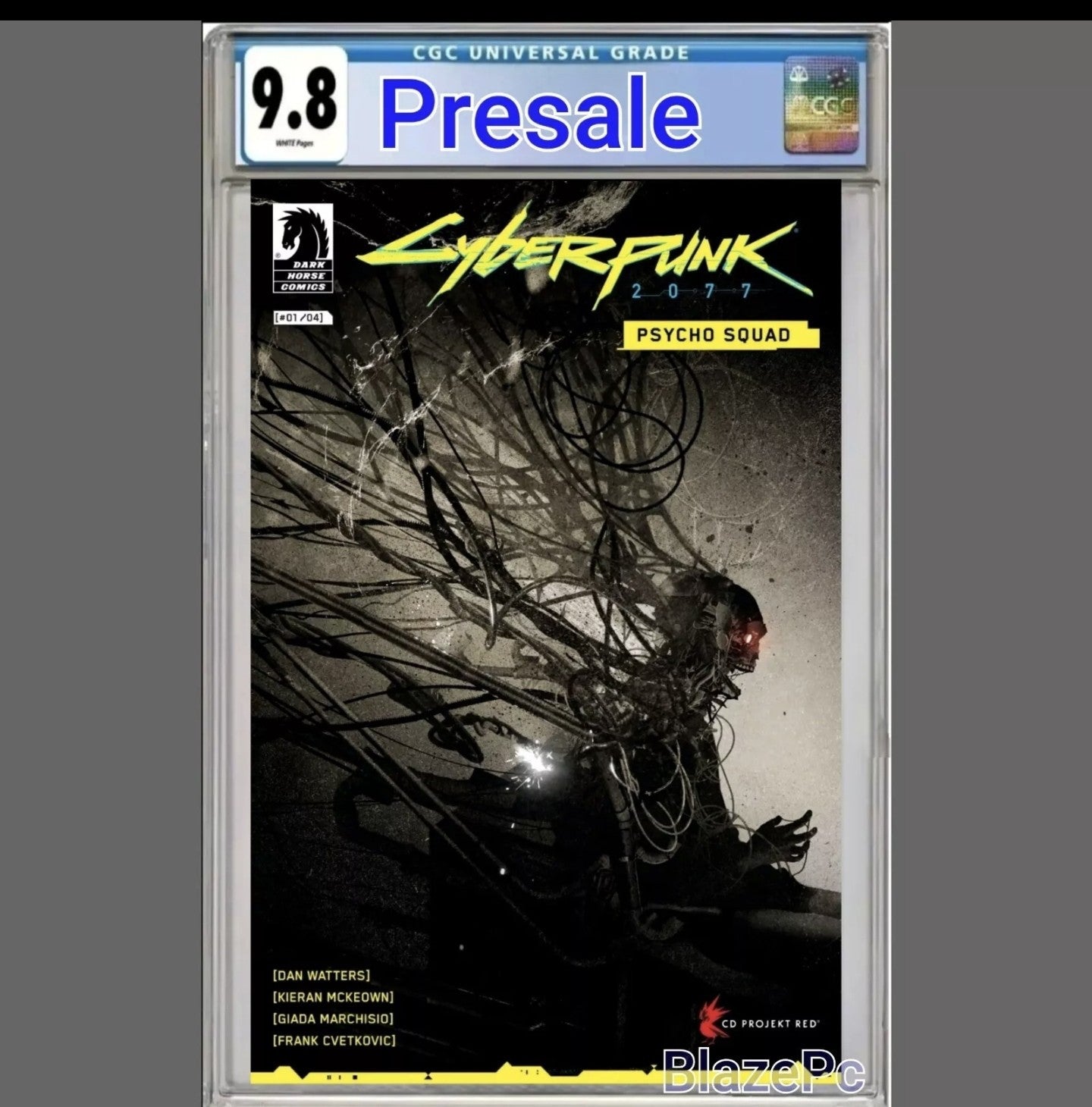 Cyberpunk 2077 Psycho Squad #1 CGC 9.8 Eckman Lawn Cover C Variant 2025 PRESALE