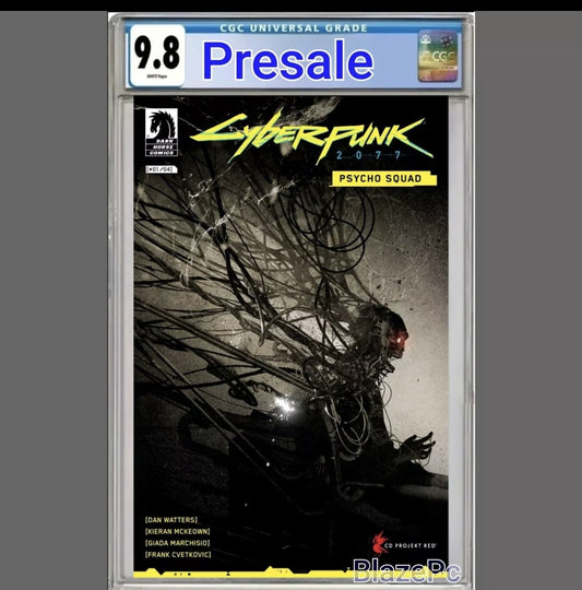 Cyberpunk 2077 Psycho Squad #1 CGC 9.8 Eckman Lawn Cover C Variant 2025 PRESALE