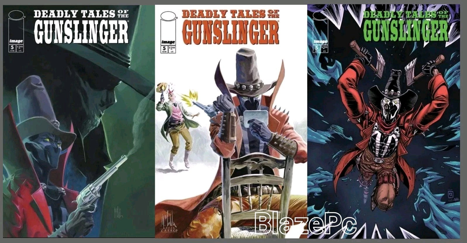 Deadly Tales of the Gunslinger Spawn #5 A B C Variant Set Options Image NM