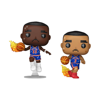 NBA JAM Knicks Patrick Ewing & John Starks 8-Bit Funko Pop! 2 Pack New York