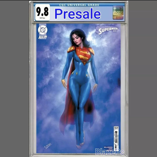 Superman #23 CGC 9.8 Nathan Szerdy Cover B Card Stock Variant DC 2025 PRESALE