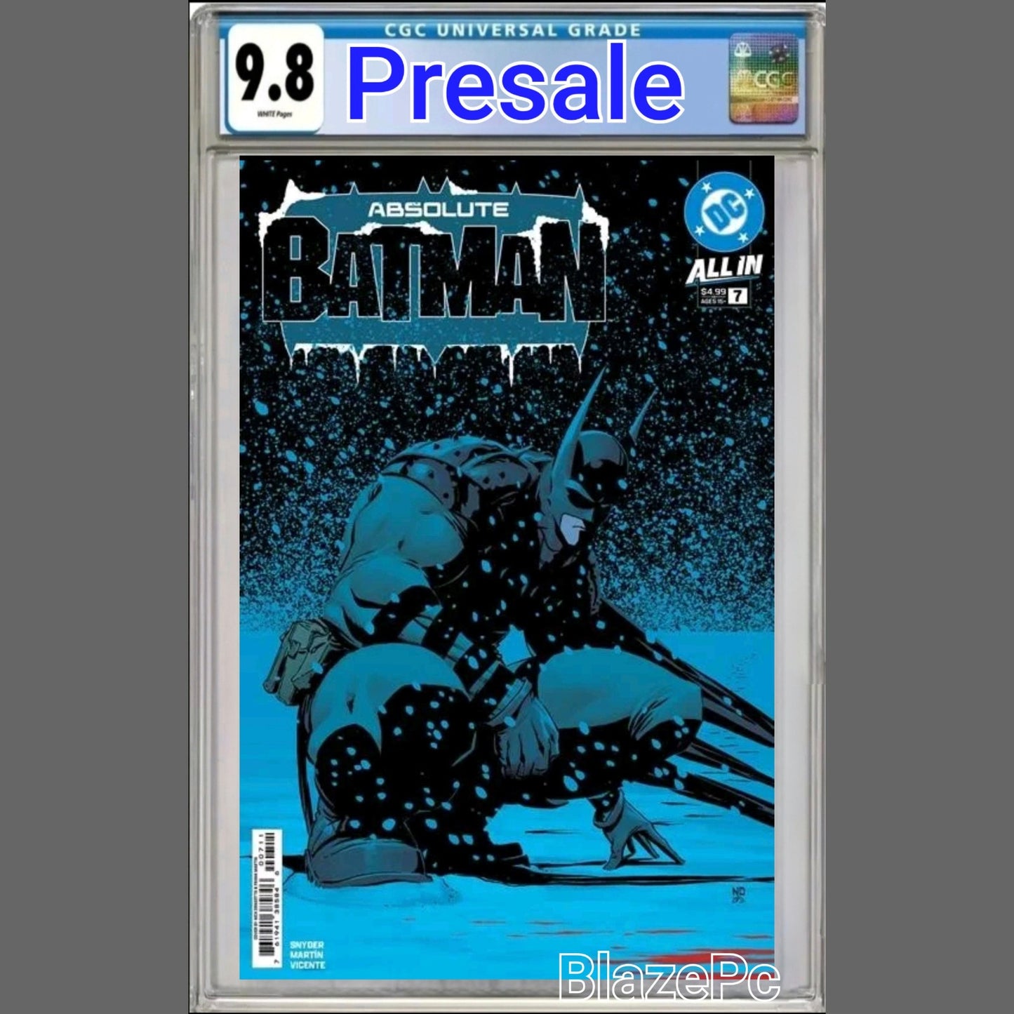 Absolute Batman #7 CGC 9.8 Nick Dragotta Cover A Mr Freeze 2025 PRESALE