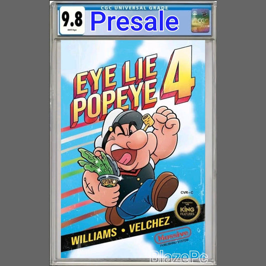 Eye Lie Popeye #4 CGC 9.8 Cover C Richardson Mario Homage Variant PRESALE