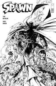 SPAWN #314 Cover D 1:5 Black White Sketch Variant